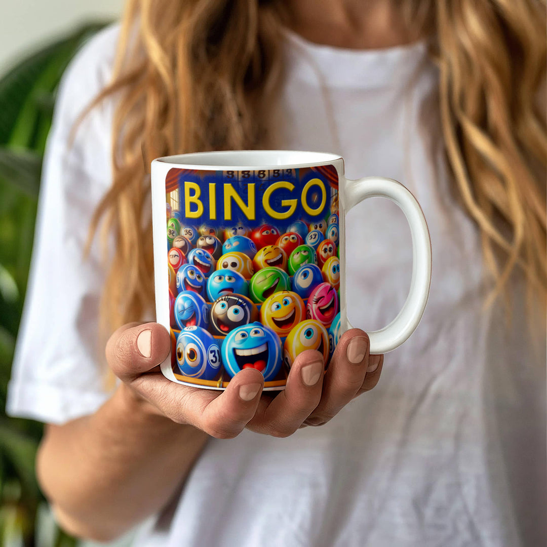 Bingo Ceramic Mug – Gift for Her - Gift for Him