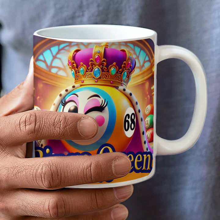 Bingo Queen Ceramic Mug – Gift for Her