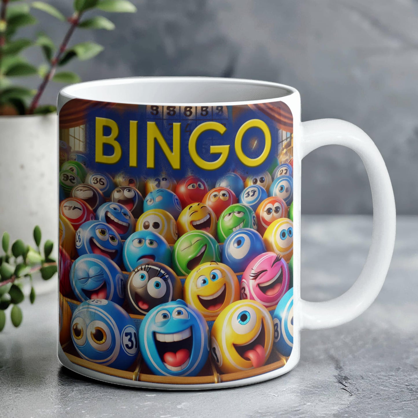 Bingo 01 - White Ceramic Mug 11oz. & 15oz. - Gift for Her - Gift for Him
