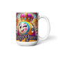 Bingo Queen - White Ceramic Mug 11oz. & 15oz. - Gift for Her