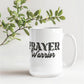 Prayer Warrior - White Ceramic Mug 11oz. & 15oz. - Gift for Her - Gift for Him