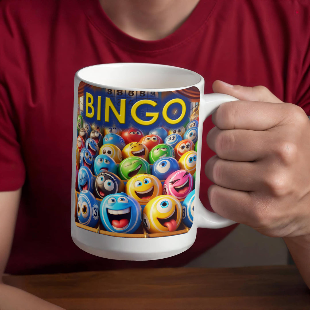 Bingo Ceramic Mug – Gift for Her - Gift for Him