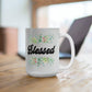 Blessed - White Ceramic Mug 11oz. & 15oz. - Gift for Her