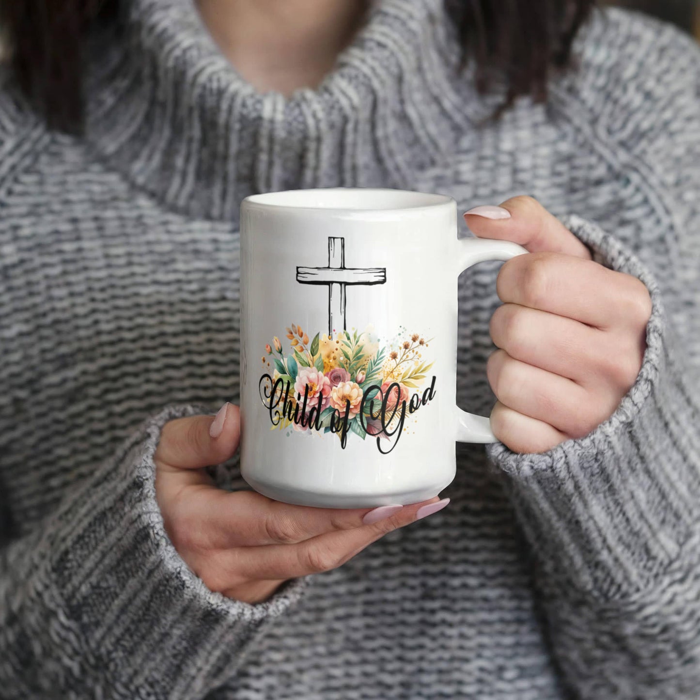 Child Of God - White Ceramic Mug 11oz. & 15oz. - Gift for Her