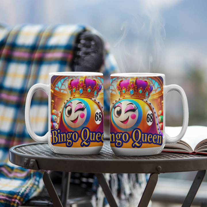 Bingo Queen Ceramic Mug – Gift for Her