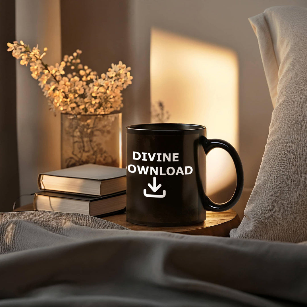 Divine Download Ceramic Mug – Gift for Her - Gift for Him