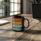 Eat Sleep Bingo Repeat - Black Ceramic Mug - Gift for Her - Gift for Him