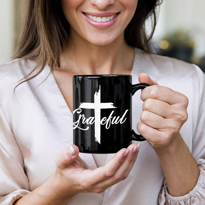 Grateful Ceramic Mug – Gift for Her - Gift for Him