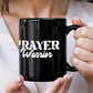 Prayer Warrior - Black Ceramic Mug 11oz. & 15oz. - Gift for Her - Gift for Him