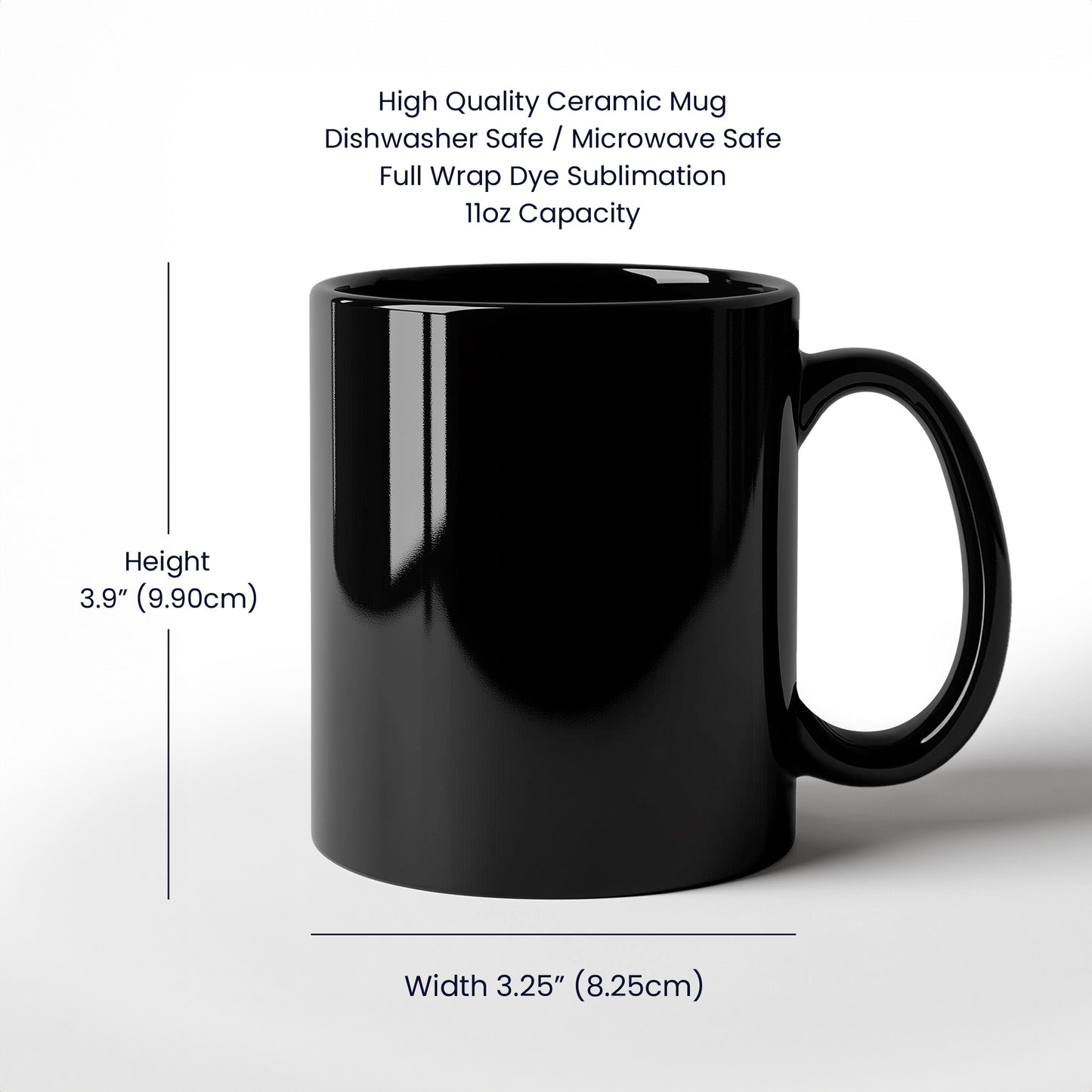 Bingo. Caller. Man. Myth. Legend. - Black Ceramic Mug - Gift for Him