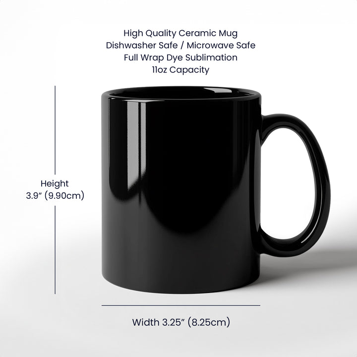 Bingo Caller Man Myth Legend Black Ceramic Mug – Gift for Him