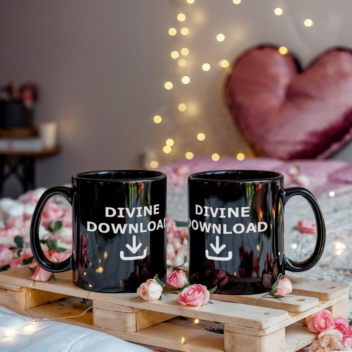Divine Download Ceramic Mug – Gift for Her - Gift for Him
