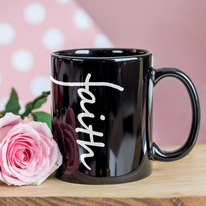 Faith (White) Ceramic Mug – Gift for Her - Gift for Him