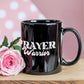 Prayer Warrior - Black Ceramic Mug 11oz. & 15oz. - Gift for Her - Gift for Him