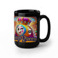 Bingo Queen - Black Ceramic Mug 11oz. & 15oz. - Gift for Her