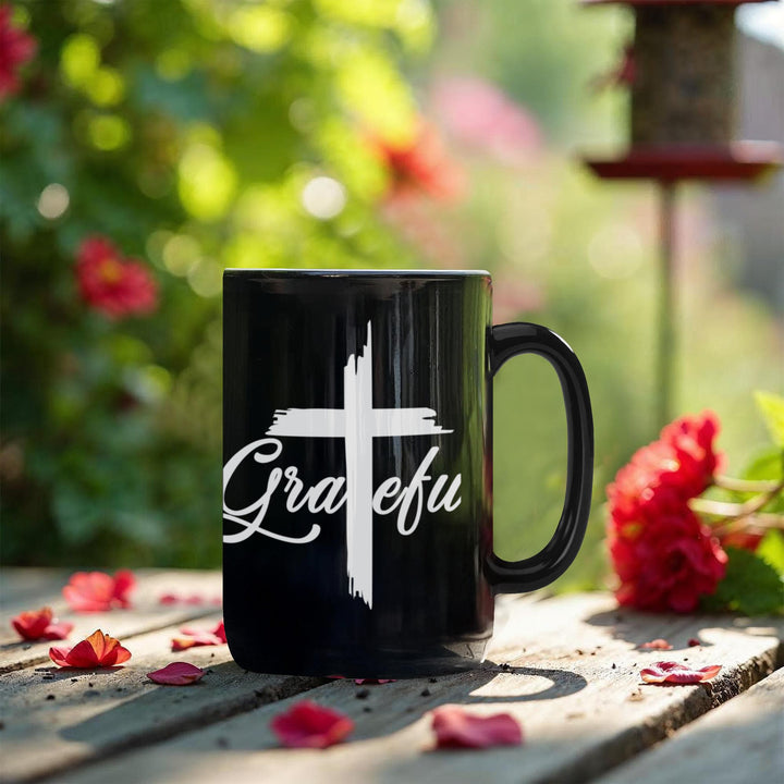Grateful Ceramic Mug – Gift for Her - Gift for Him
