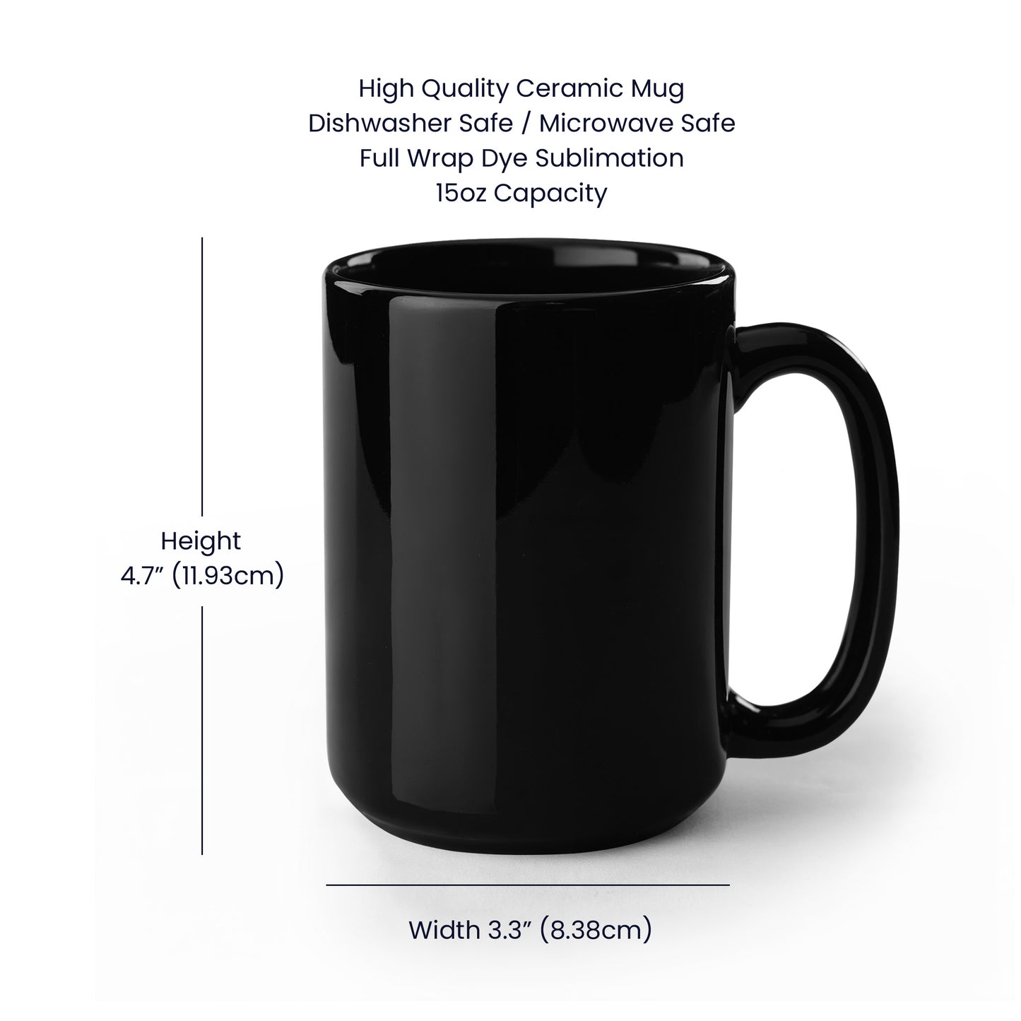 Divine Download - Black Ceramic Mug 11oz. & 15oz. - Gift for Her - Gift for Him