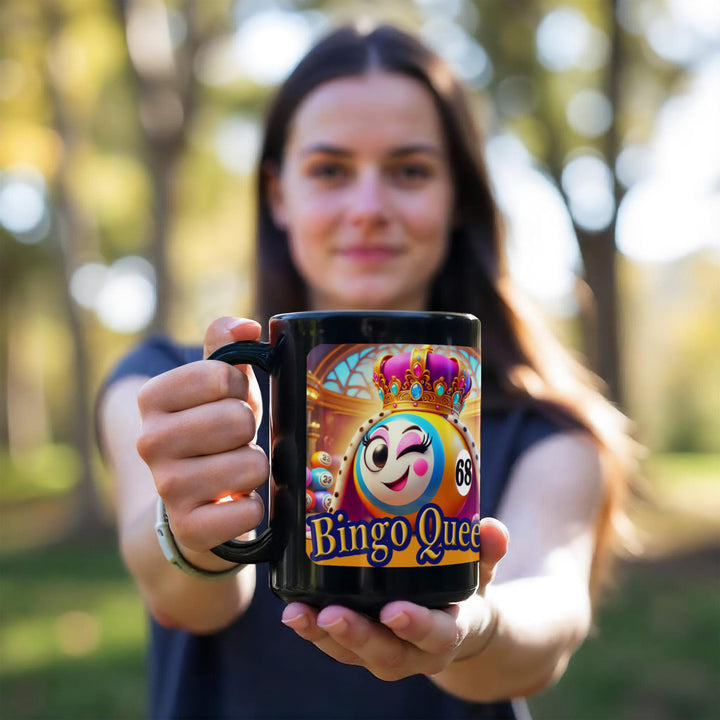 Bingo Queen Ceramic Mug – Gift for Her