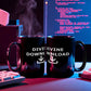 Divine Download - Black Ceramic Mug 11oz. & 15oz. - Gift for Her - Gift for Him