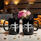Grateful - Black Ceramic Mug 11oz. & 15oz. - Gift for Her - Gift for Him
