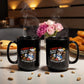 I Wake Up Because Of Coffee Not Because Of Work. - Black Ceramic Mug 11oz. & 15oz. - Gift for Her - Gift for Him