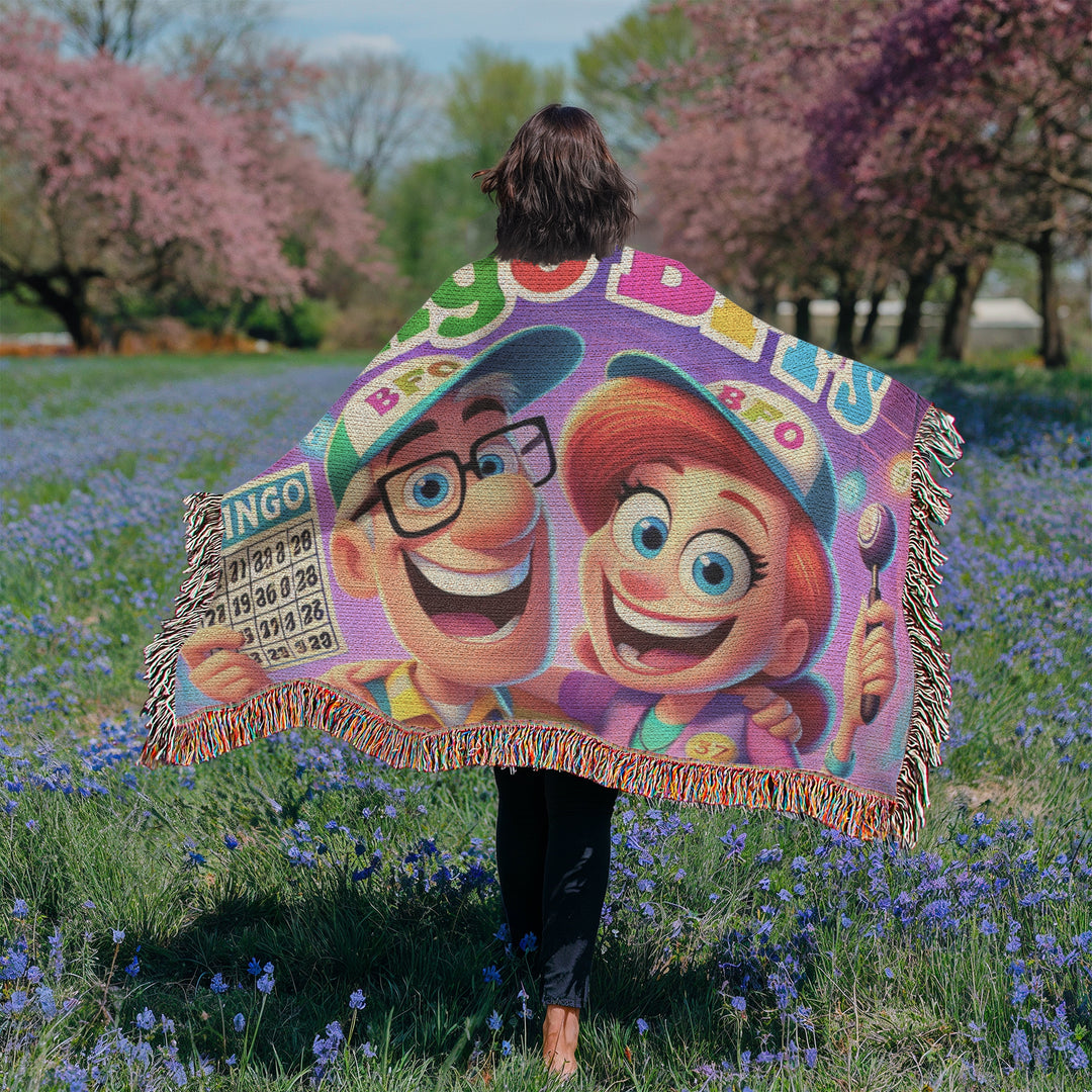 Bingo BFFS Photo Heirloom Woven Blanket – Gift for Her - Gift for Him