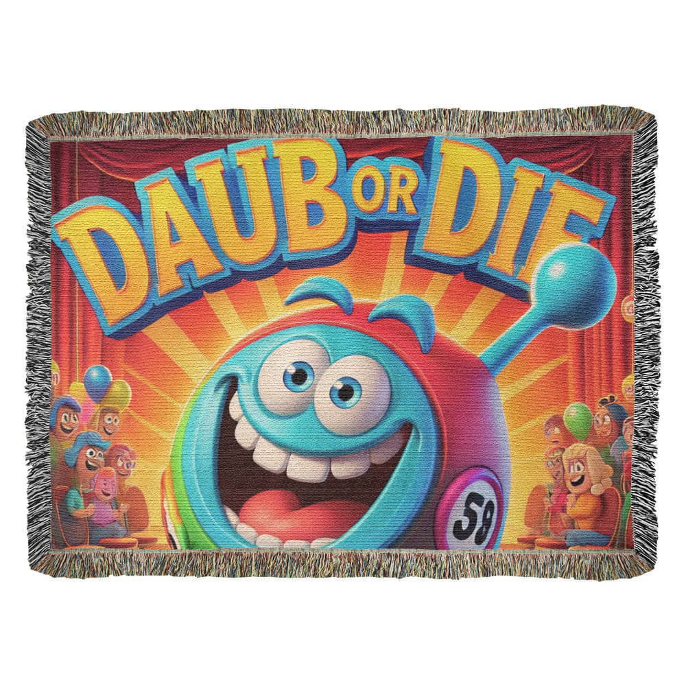 Daub Or Die - Heirloom Artwork Woven Blanket (Landscape) - Gift for Her - Gift for Him