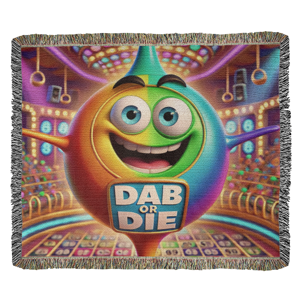 Dab Or Die 02 - Photo Heirloom Woven Blanket (Landscape) - Gift for Her - Gift for Him