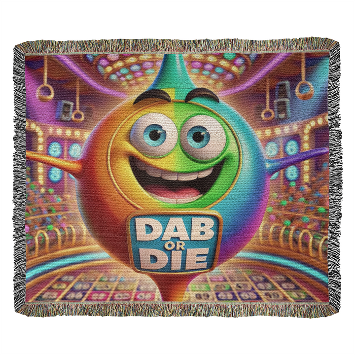 Dab Or Die – Woven Blanket – Gift for Her – Gift for Him