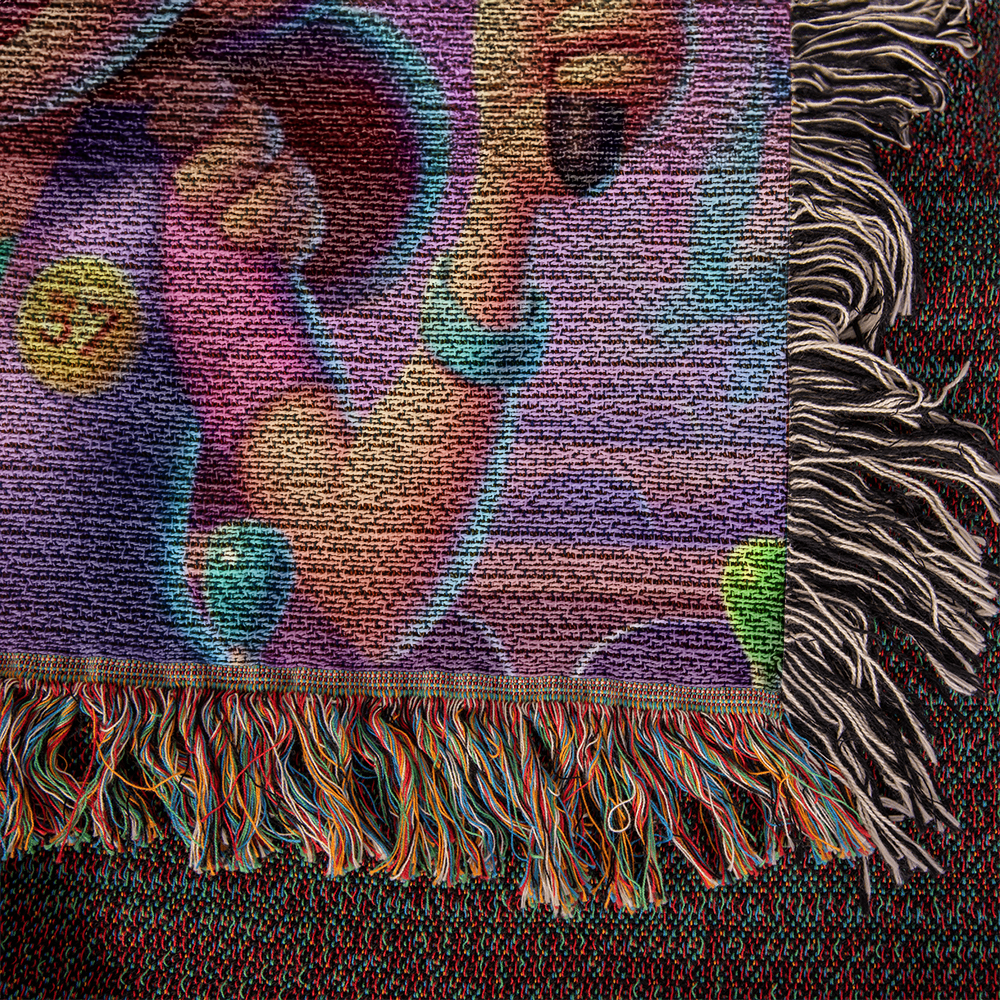 Bingo BFFS 1 - Photo Heirloom Woven Blanket (Landscape) - Gift for Her - Gift for Him