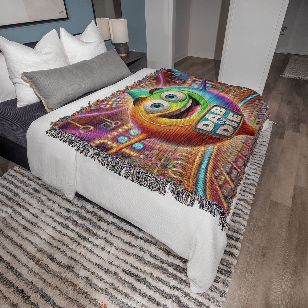 Dab Or Die 2 - Heirloom Artwork Woven Blanket (Landscape) - Gift for Her - Gift for Him