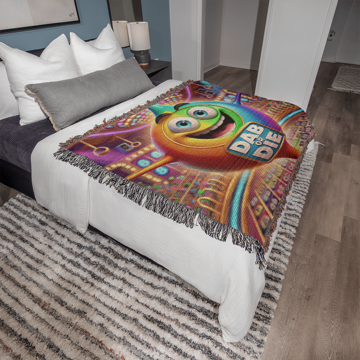 Dab Or Die – Woven Blanket – Gift for Her – Gift for Him