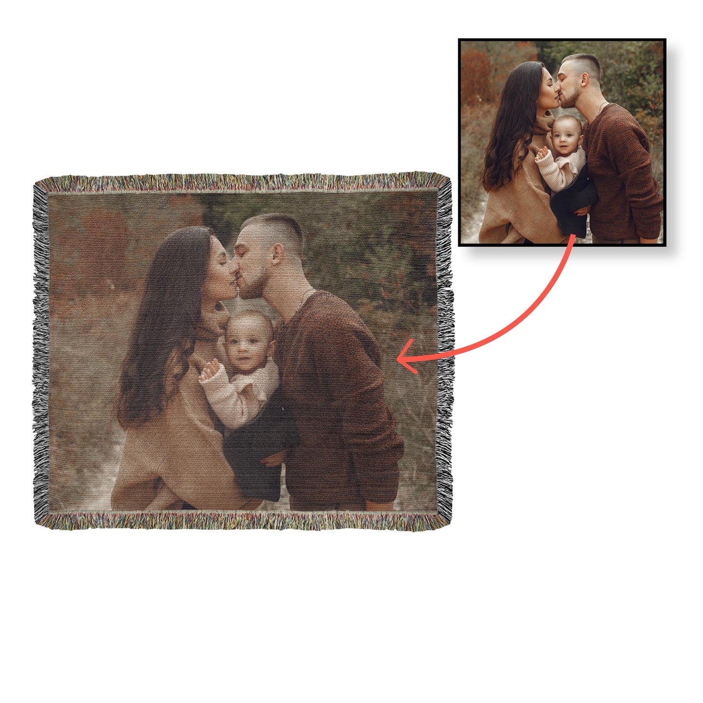 Bingo BFFS 1 - Photo Heirloom Woven Blanket (Landscape) - Gift for Her - Gift for Him