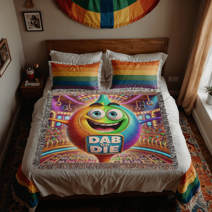 Dab Or Die Photo Heirloom Woven Blanket – Gift for Her - Gift for Him