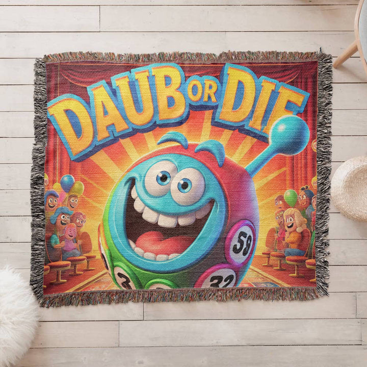 Daub Or Die – Woven Blanket – Gift for Her – Gift for Him