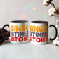 Bingo Time Bitches - Color Accent Mug - Gift for Her