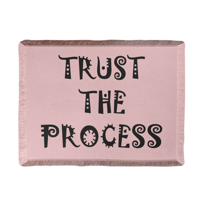 Trust The Process - Printed Woven Blanket (Landscape) - Gift for Her - Gift for Him