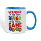 Grandma Is My Name Bingo Is My Game - Color Accent Mug - Gift for Grandma