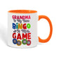 Grandma Is My Name Bingo Is My Game - Color Accent Mug - Gift for Grandma