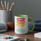 Bingo. Caller. Man. Myth. Legend.- Color Accent Mug - Gift for Him