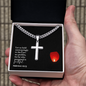 Faith Cross Cuban Link Necklace – Gift for Him