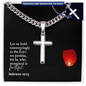 Faith Cross Cuban Link Necklace – Gift for Him