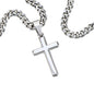 Faith Cross Cuban Link Necklace – Gift for Him