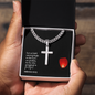 Faith Cross Cuban Link Necklace – Gift for Him