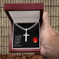 Faith Cross Cuban Link Necklace – Gift for Him