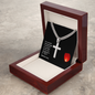 Faith Cross Cuban Link Necklace – Gift for Him