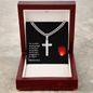Faith Cross Cuban Link Necklace – Gift for Him
