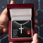 Faith Cross Cuban Link Necklace – Gift for Him