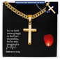 Faith Cross Cuban Link Necklace – Gift for Him