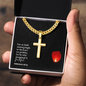 Faith Cross Cuban Link Necklace – Gift for Him